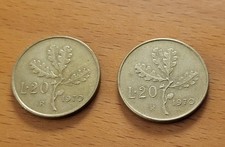 Stock 20 Lire Dal 1970 Al 1989