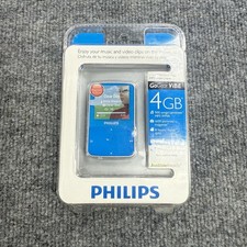 Lettore MP3 Vintage 2009 Philips GoGear Vibe 4GB Blu ☆ Nuovo/Sigillato ☆