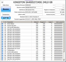 * HARD DISK SSD Kingston A400 240 GB 2.5" SATA 3 SA400S37/240G