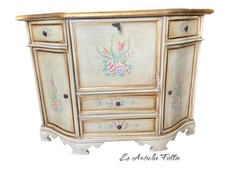 Mobile dipinto a mano con ribalta – autentico fascino vintage – da restaurare