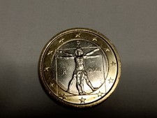 Moneta 1 Euro Italia 2008 uomo