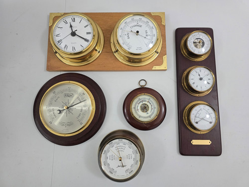 Jerger vintage barometer clock - jerger,