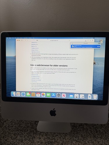 Apple imac early 2009 - apple, 20"