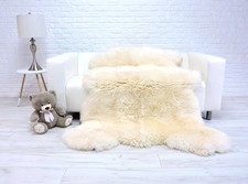 Bianco " Orso " Pelle Tappeto