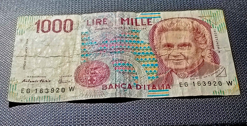 Banconota mille 1000 lire - banconota,
