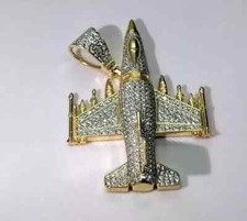 Ciondolo uomo aereo - , moissanite
