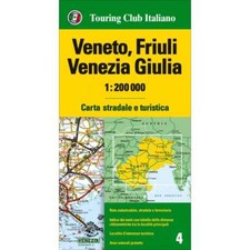 Touring Editore Regional Map 04: Veneto Friuli, Venezia Guilia (Venice)