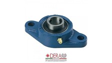 SUPPORTO UCFL FLANGIATO OVALI A 2 FORI CON CUSCINETTO - SERIE UCFL202 a UCFL214