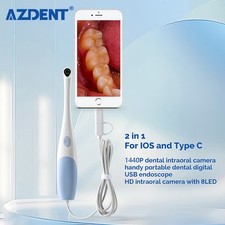 Telecamera intraorale USB dentale HD imaging endoscopio intraorale 8 LED 1440P