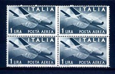 ITALIA REP. - PA - 1946-1948 - Serie "Democratica" - Filigr. RUOTA - 1 lira