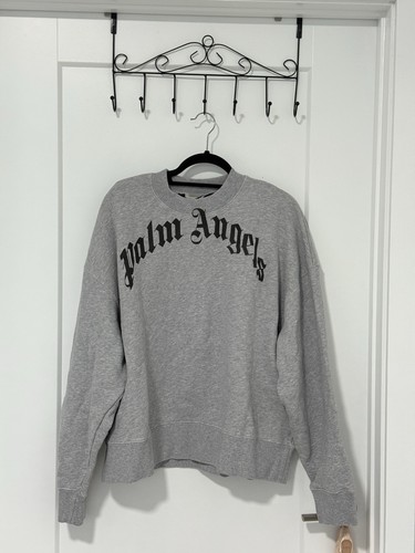 Palm angels curved logo crew - angels,