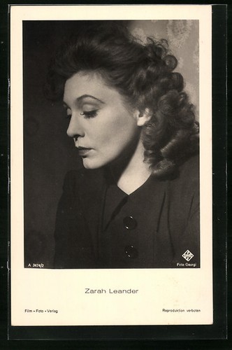 Attrice zarah leander - zarah, guarda