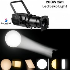 Faretto LED ellissoidale 200W bianco freddo/caldo Leko Studio DMX512 luce profilo