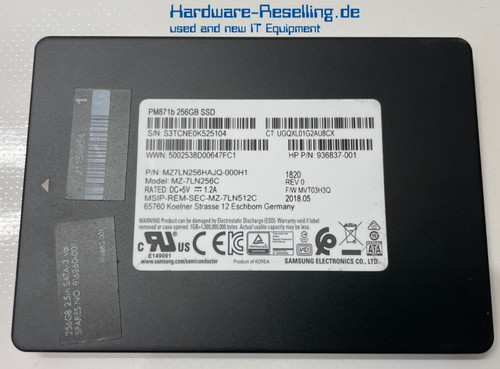 Samsung pm871b 256 - hp,