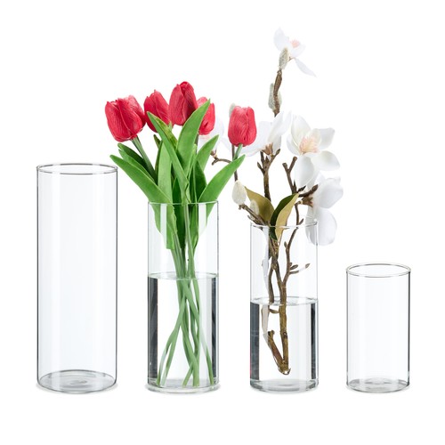 Vasi vetro fiori - vetro, candele