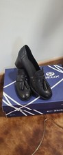 mocassino donna geox , con tacco , colore nero, pelle,  n. 37