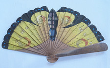 Antico ventaglio brezza legno