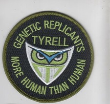 PATCH BLADE RUNNER TYRELL REPLICANTI GENETICI PIÙ UMANI CHE UMANI parche