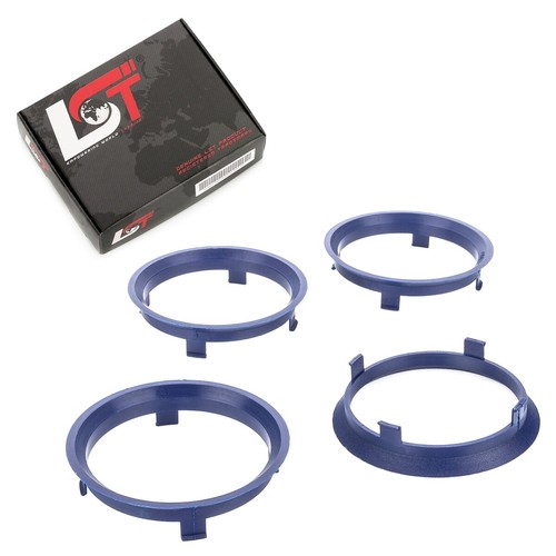 Centraggio blu per cerchi - 4x,