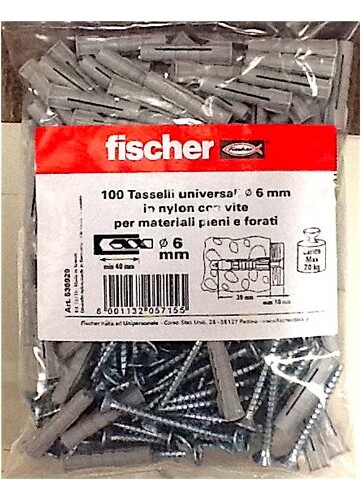 Tasselli fischer universali - tasselli,