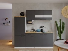 Cucina attrezzata cucinino Bianco Grigio Malia 210 CM