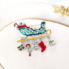 Spilla natale strass - spilla, di