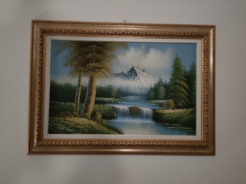 Quadro con cornice dorata - quadro,
