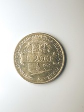 200 lire moneta Centenario dell' Accademia Della Guardia di Finanza 1896 1996