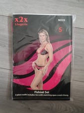 Set reggiseno a rete e