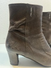 Prada Boots 39.5 Brown Logo