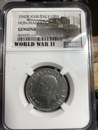 Moneta lira originale - lira, 1940r