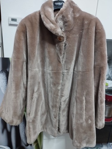 Vintage rabbit fur coat - fur, taupe