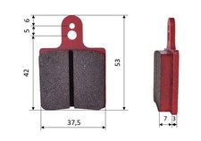 Pastiglie freno Kart, set