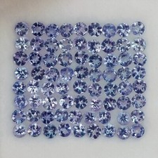 4,63 CT SPLENDIDA VVS 72 PEZZI 2,5 MM ROTONDA VIOLA VIOLA TANZANITE NATURALE