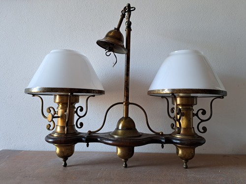 Lampadario rustico country - lampadario,