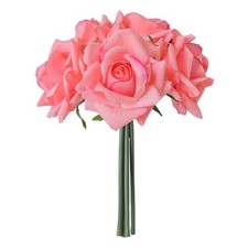 Bouquet di rose in seta artificiale per fotografia matrimonio casa e decorazione