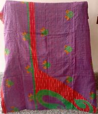 Coperta Patchwork Kantha Letto Copriletto Coperta