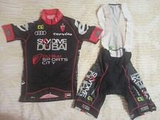 Completo Ciclismo Estivo Alè Prr Maglia E salopette Nero E Rossa