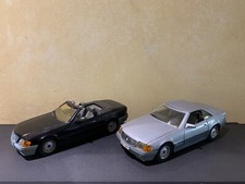 Majorette Mercedes 500 SL + MERCEDES BENZ 500 SL 1989 Cabrio Scala 1/24