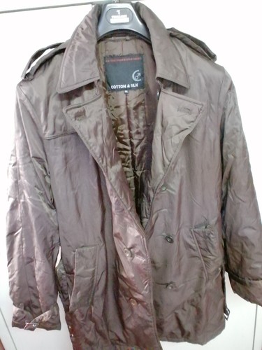Trench cotton silk uomo - &,