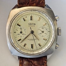 VETTA-ETANCHE-CRONO-ACCIAIO-OVERSIZE (37,5 X 37 MM)-VALJOUX 23-RUOTA A COLONNE