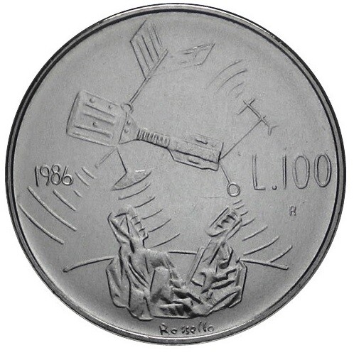 100 lire san - lire, marino