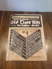Old Time Hits Of The Gay Eighties & Nineties Music Book 1928 EDW. B. MARKS Music