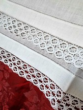 Antico telo da bagno in puro