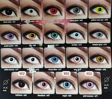 CARNEVALE HALLOWEEN LENTI COLORATE ZOELIBAT EYE CATCHER SENZA GRADAZIONE COSPLAY