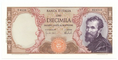 10000 lire banca - 10000,
