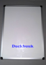 Lavagna magnetica in acciaio laccato bianco 45x60cm