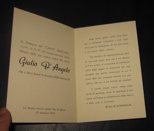 1954 giulio angelo invito - giulio,