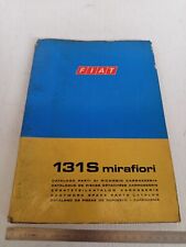 catalogo ricambi solo carrozzeria 1974 Fiat 131 S Mirafiori 2p 4p familiare