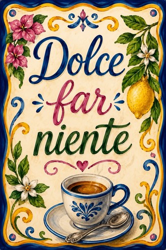 Insegna dolce far - insegna,